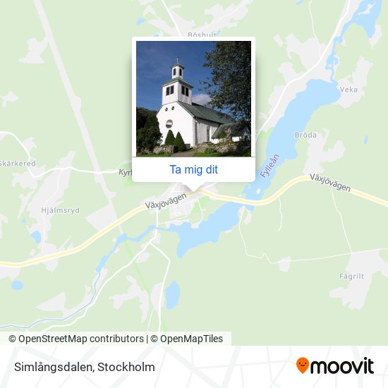 Simlångsdalen karta