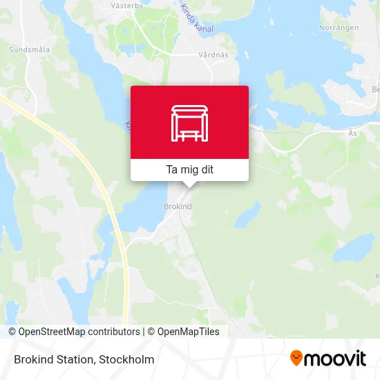 Brokind Station karta
