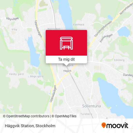 Häggvik Station karta