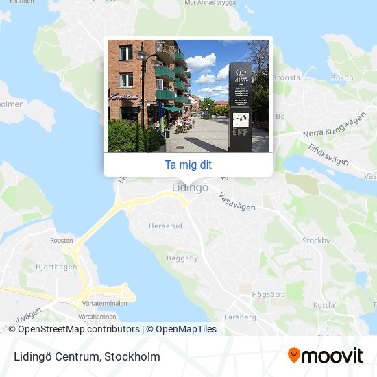 Lidingö Centrum karta