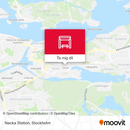 Nacka Station karta