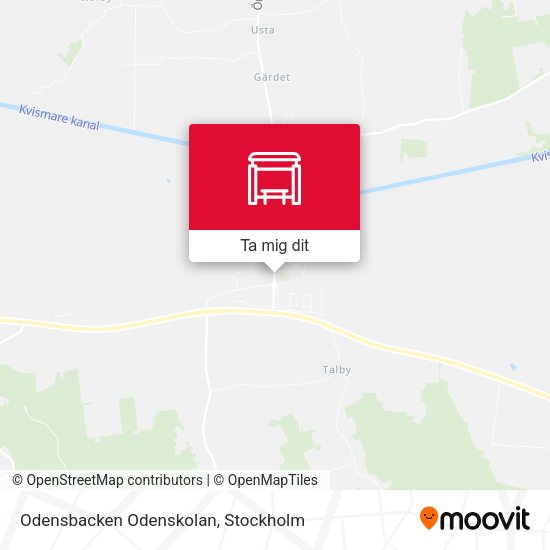 Odensbacken Odenskolan karta