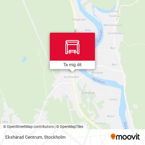 Ekshärad Centrum karta