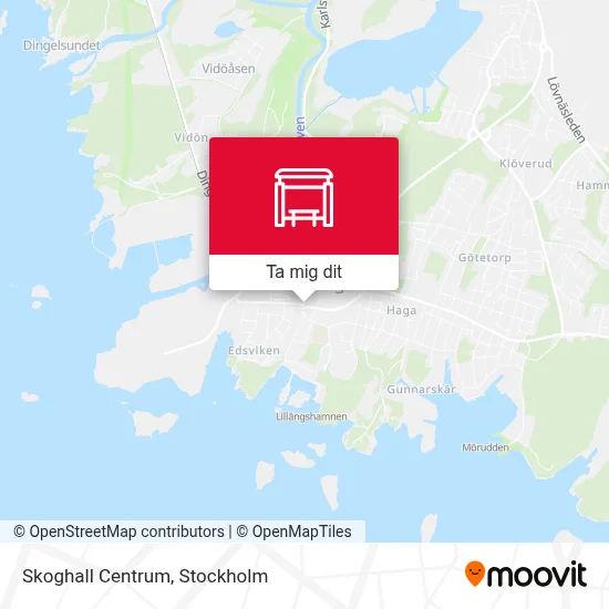 Skoghall Centrum karta