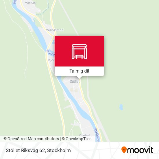 Stöllet Riksväg 62 karta