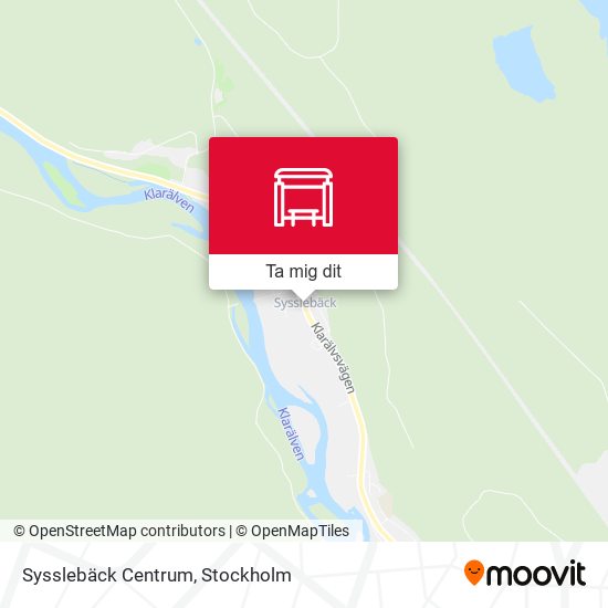 Sysslebäck Centrum karta