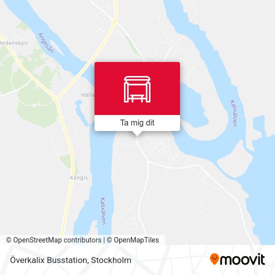 Överkalix Busstation karta