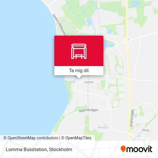 Lomma Busstation karta