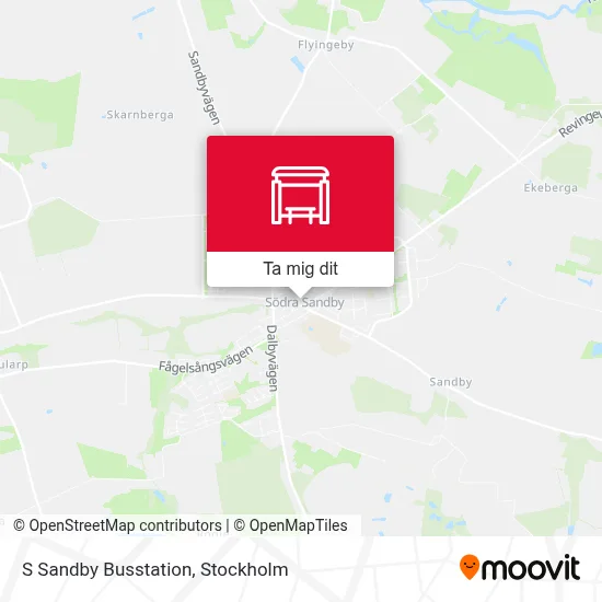 S Sandby Busstation karta