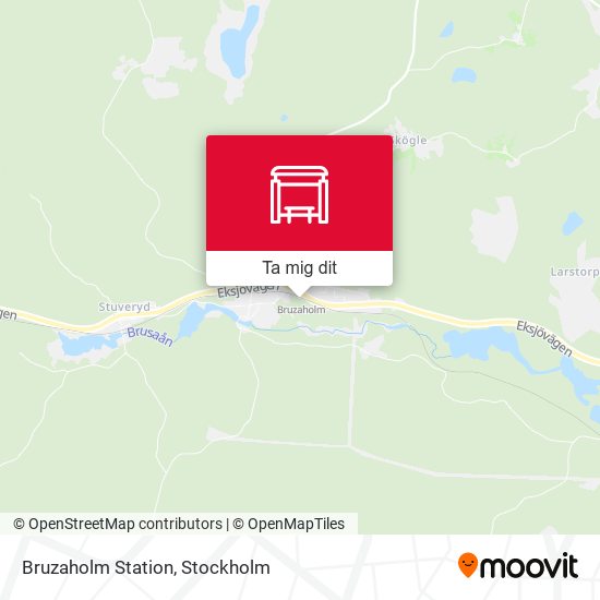 Bruzaholm Station karta