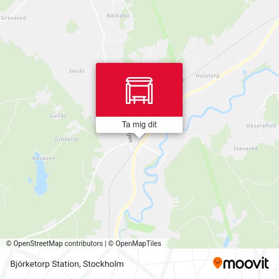 Björketorp Station karta