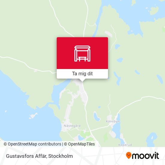 Gustavsfors Affär karta