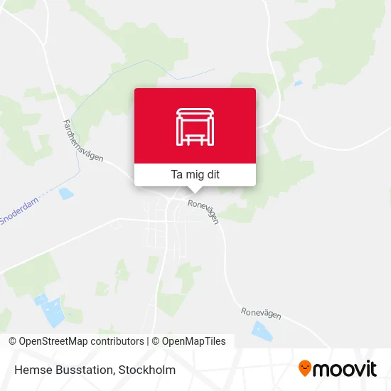 Hemse Busstation karta