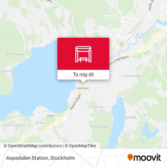 Aspedalen Station karta
