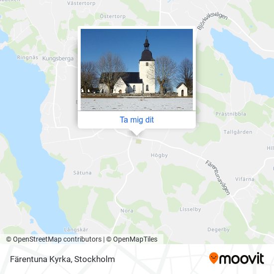 Färentuna Kyrka karta