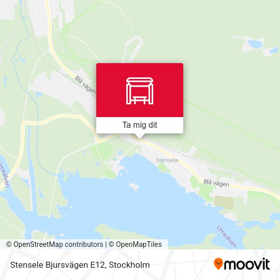 Stensele Bjursvägen E12 karta