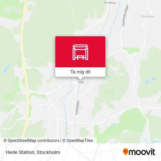 Hede Station karta