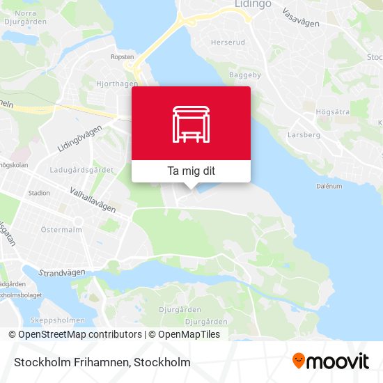 Stockholm Frihamnen karta