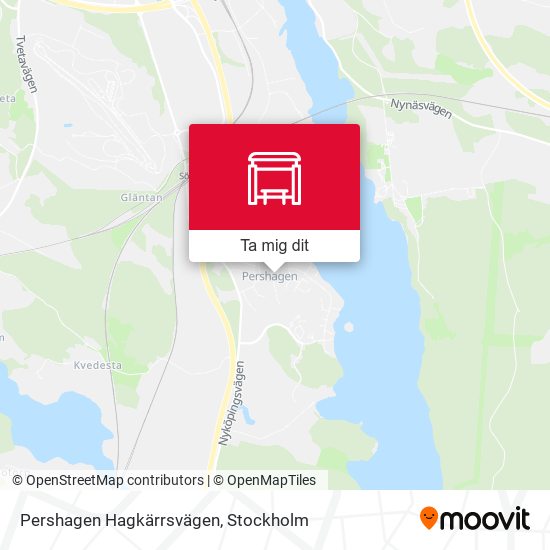 Pershagen Hagkärrsvägen karta