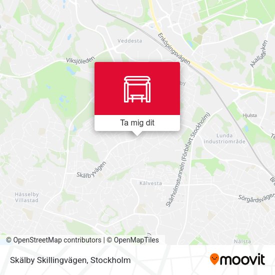 Skälby Skillingvägen karta