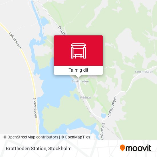 Brattheden Station karta