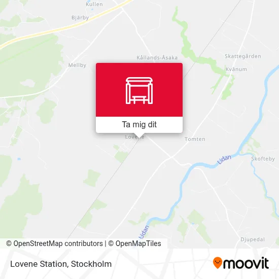 Lovene Station karta