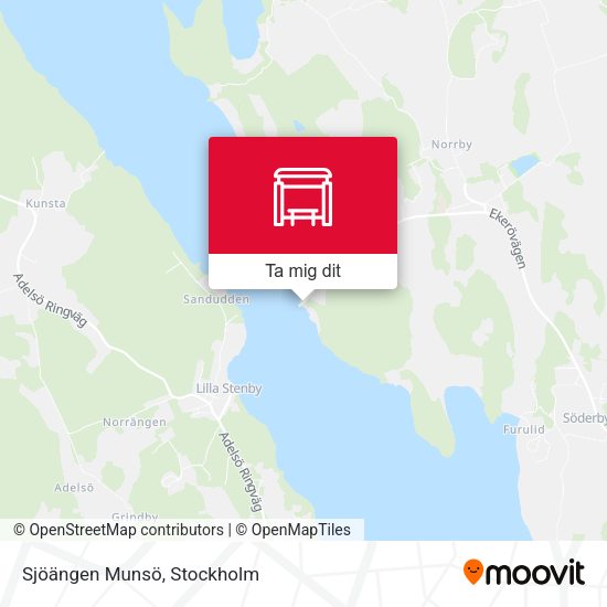 Sjöängen Munsö karta