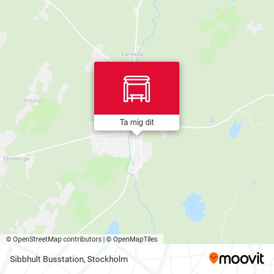 Sibbhult Busstation karta