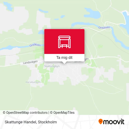 Skattunge Handel karta