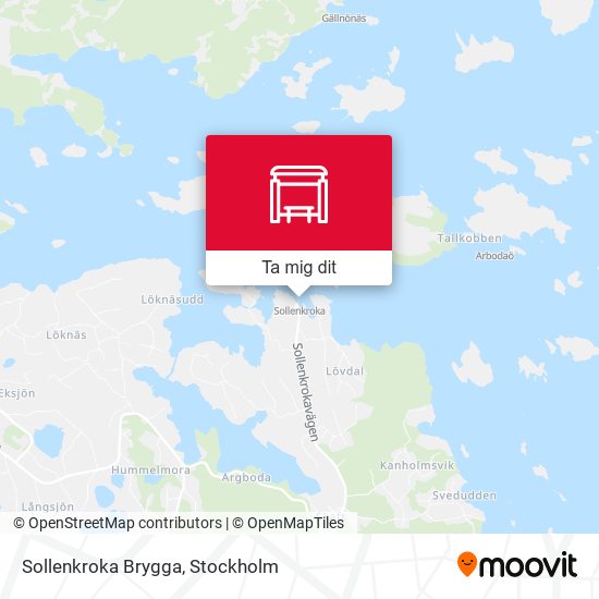 Sollenkroka Brygga karta