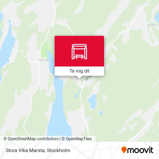 Stora Vika Marsta karta