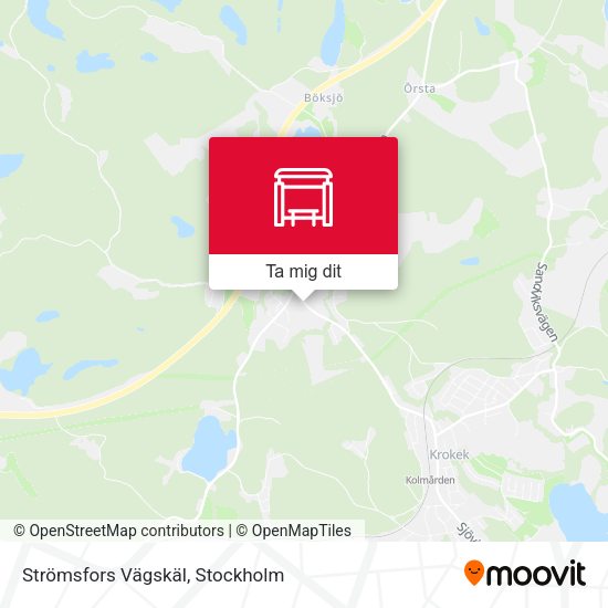 Strömsfors Vägskäl karta