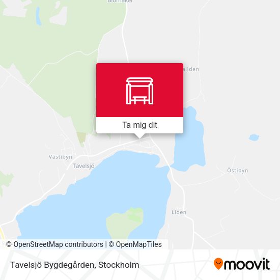 Tavelsjö Bygdegården karta