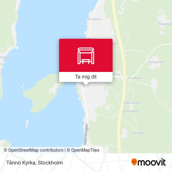 Tånnö Kyrka karta