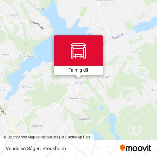 Vendelsö Sågen karta
