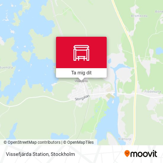 Vissefjärda Station karta