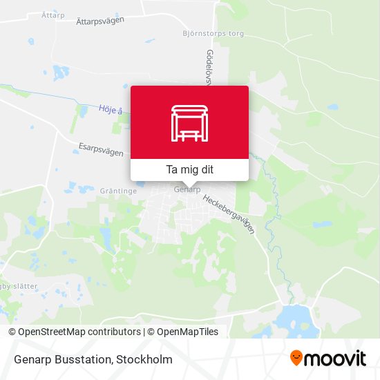 Genarp Busstation karta