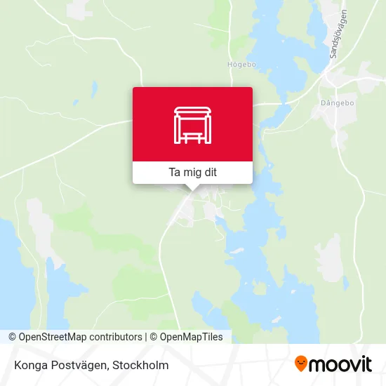 Konga Postvägen karta