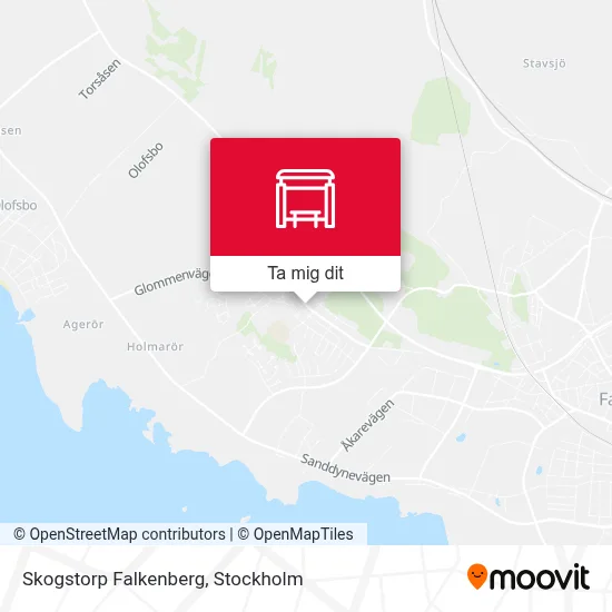 Skogstorp Falkenberg karta