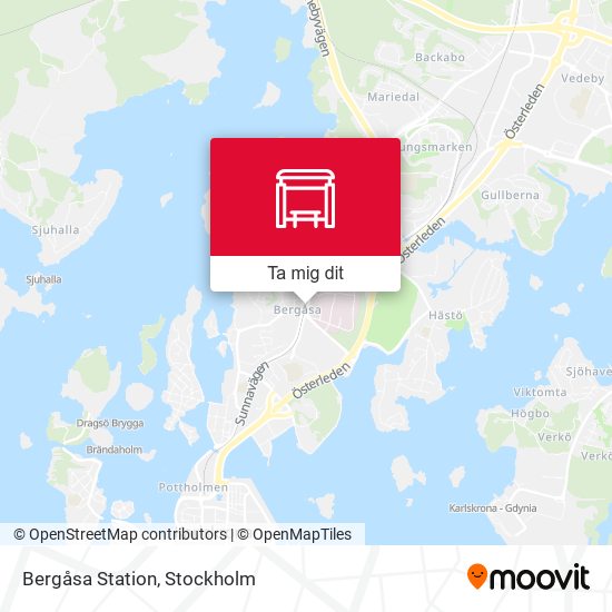 Bergåsa Station karta