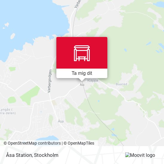 Åsa Station karta