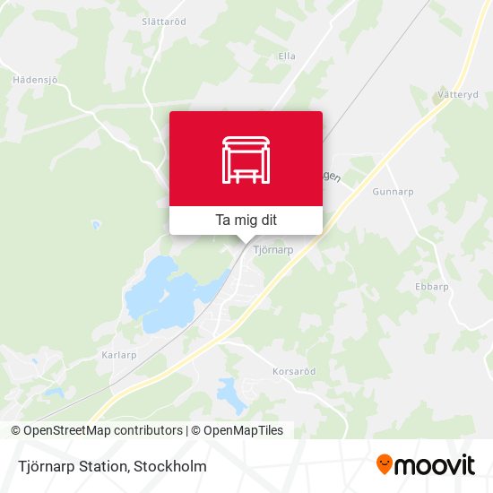 Tjörnarp Station karta