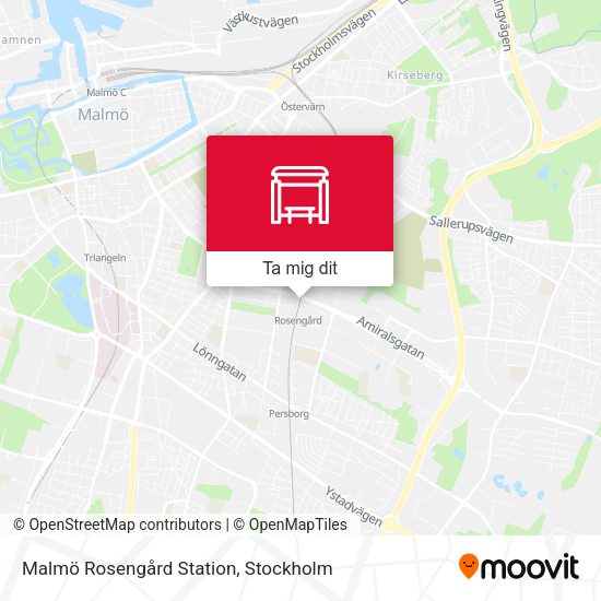 Malmö Rosengård Station karta