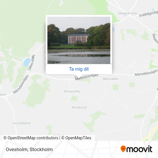 Ovesholm karta