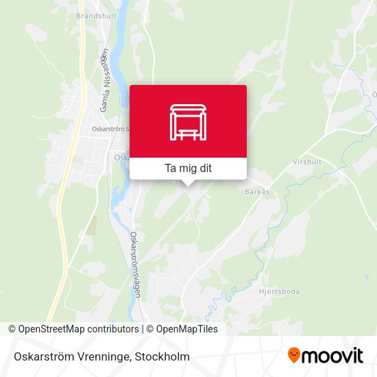 Oskarström Vrenninge karta