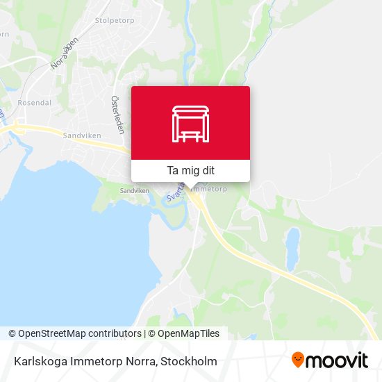 Karlskoga Immetorp Norra karta