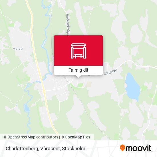 Charlottenberg, Vårdcent karta