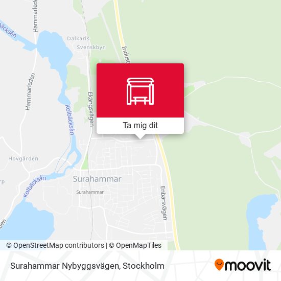 Surahammar Nybyggsvägen karta