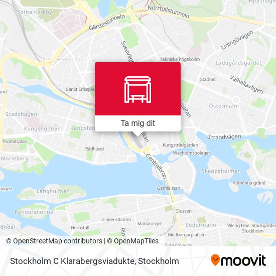 Stockholm C Klarabergsviadukte karta