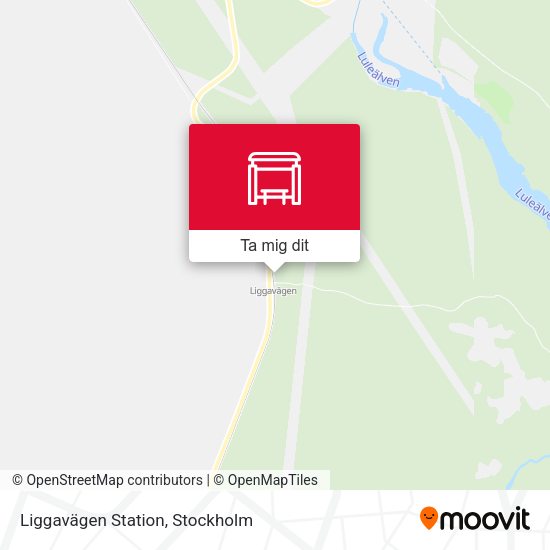 Liggavägen Station karta